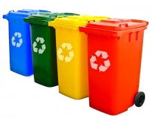 Thùng rác công nghiệp 120 lit